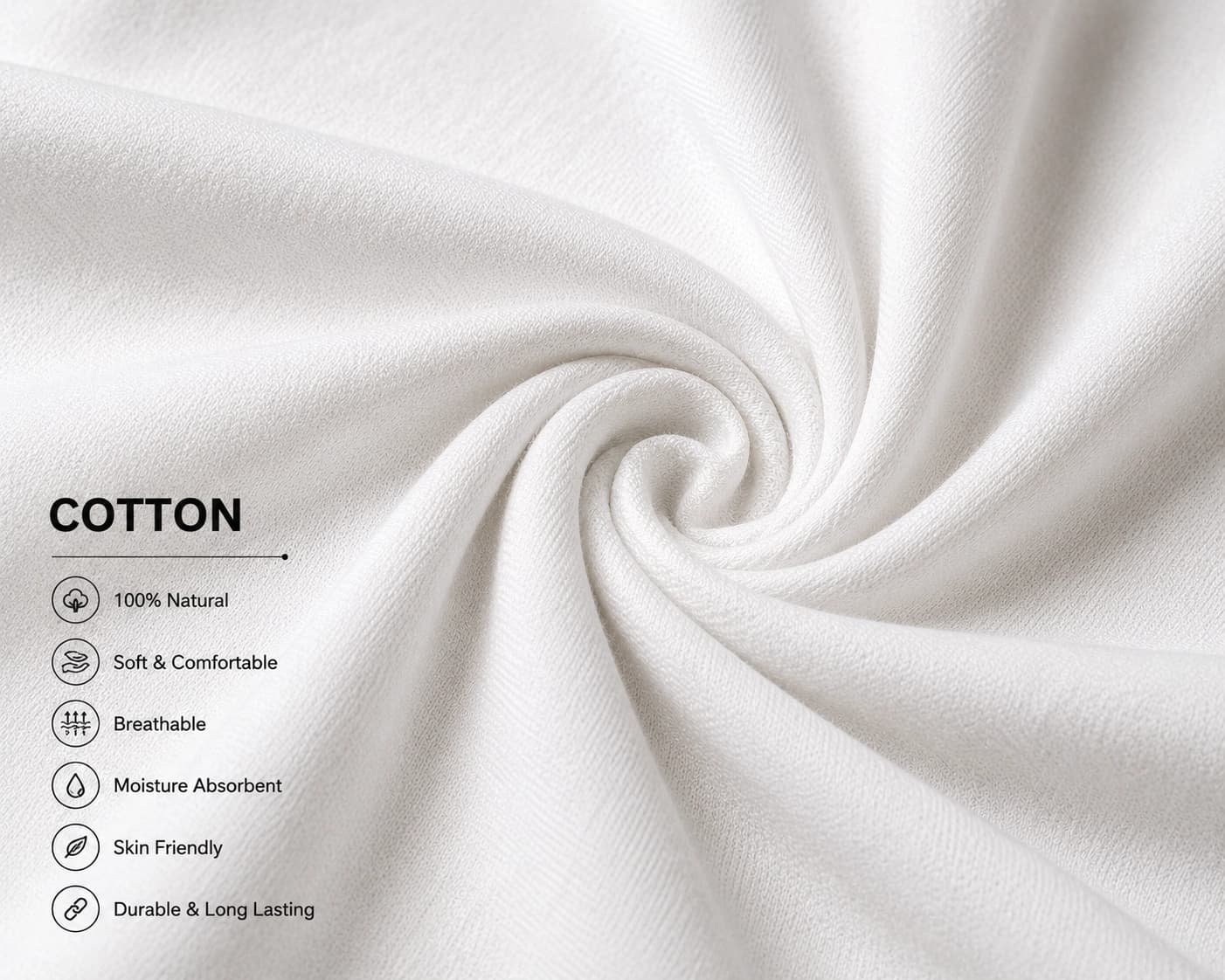 Cotton fabric texture
